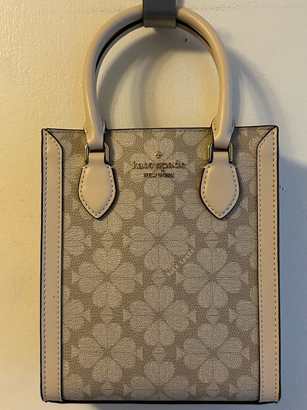 kate spade Dark beige Spade Flower mini tote bag